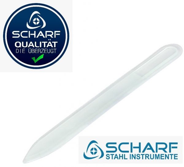 Glasnagelfeile "Dauerhaft" 9cm Transparent