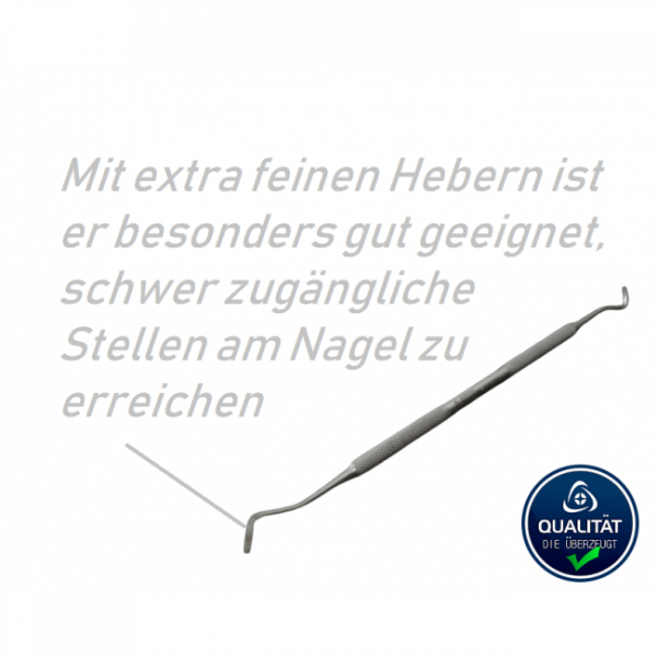 Eckenheber / Exkavator 17cm "Extra Fein" Edelstahl