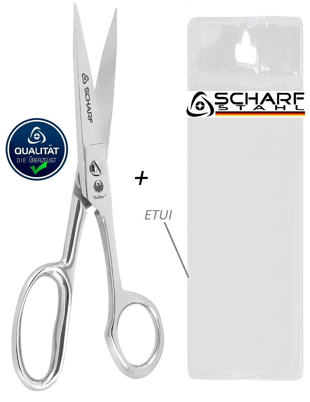 Stoffschere/Textilschere/Lederschere/Industrieschere "Stabil" – Bild 2